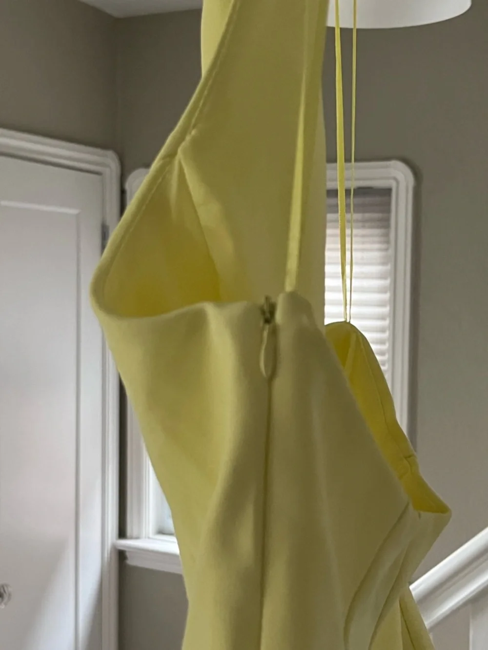NWOT Halter Peplum Top in Light Lemon Yellow Lemonade - Picture 7 of 11